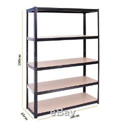 5 Tier Metal Shelf Heavy-duty Shelving Unit Rack Boltless Garage Storage Shelves