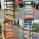 5 Tier Metal Shelving Bays Unit Boltless Racking Shelves Heavy Duty Storage Shed