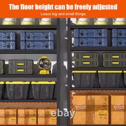 5 Tier Metal Shelving Unit Storage Racking Shelves Garage Warehouse Shed UK