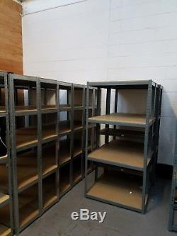 5 Tier Racking Boltless Heavy Duty Steel Shelving Storage Unit Garage Warehouse