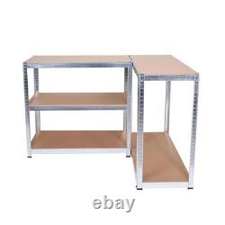 5 Tier Racking Heavy Duty Garage Shelving Storage Shelves Boltless Steel Unit