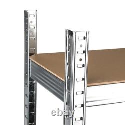 5 Tier Racking Heavy Duty Garage Shelving Storage Shelves Boltless Steel Unit