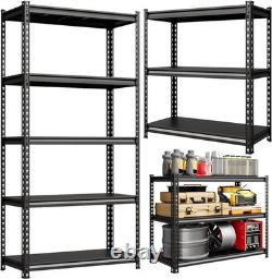 5 Tier Racking Shelf Heavy Duty Garage Shelving Storage Shelves 120x40x183cm