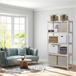 5 Tier Racking Shelf Heavy Duty Garage Shelving Storage Shelves 180x90x40cm