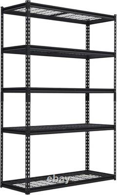 5 Tier Racking Shelf Heavy Duty Garage Shelving Storage Shelves 48 x18x72