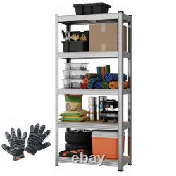 5 Tier Racking Shelf Heavy Duty Garage Shelving Storage Shelves Unit 150x70x30cm