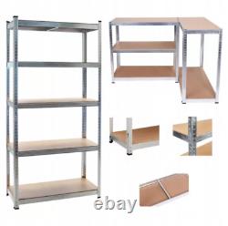 5 Tier Racking Shelf Heavy Duty Garage Shelving Storage Shelves Unit 180x90x40cm