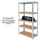 5 Tier Racking Shelf Heavy Duty Garage Shelving Storage Shelves Unit 180x90x40cm