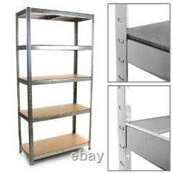 5 Tier Racking Shelf Heavy Duty Garage Shelving Storage Shelves Unit 180x90x40cm