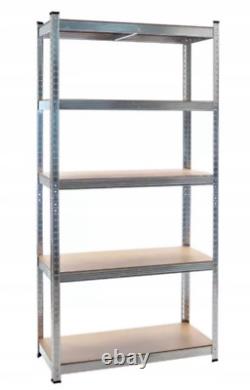 5 Tier Racking Shelf Heavy Duty Garage Shelving Storage Shelves Unit 180x90x40cm