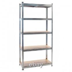 5 Tier Racking Shelf Heavy Duty Garage Shelving Storage Shelves Unit 180x90x40cm