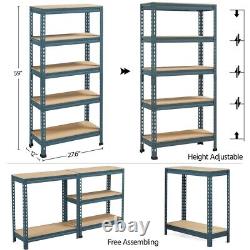 5 Tiers Heavy Duty Garage Storage Boltless Storage Shelf for Warehouse
