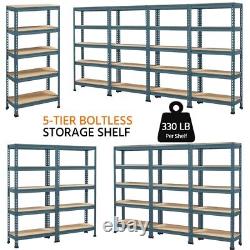 5 Tiers Heavy Duty Garage Storage Boltless Storage Shelf for Warehouse