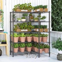 5 Tiers Wire Shelving Unit Adjustable Heavy Duty Metal Organizer Storage Rack UK
