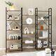 5-tier Industrial Bookshelf Free Standing Bookcase Display Shelf With 14 Shelves