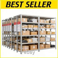 5x Garage Shelves Shelving 5 Tier Unit Racking Boltless Heavy Duty Storage Shelf