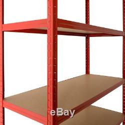 6 Pack Extra Wide 120cm 5 Tier Heavy Duty Boltless Industrial Racking Storage