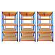 6 X 5 Tier Garage Racking Shelves Heavy Duty Shed Storage 180cmh X 90cmw X 45cmd