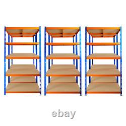 6 x 5 tier Garage Racking Shelves Heavy Duty Shed Storage 180cmh x 90cmw x 45cmd