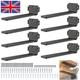 8 Pack Floating Shelf Brackets 10cm Heavy Duty Metal For Support Wall Hanging Uk