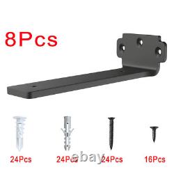 8 Pack Floating Shelf Brackets 10cm Heavy Duty Metal for Support Wall Hanging UK