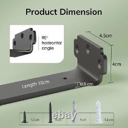 8 Pack Floating Shelf Brackets 10cm Heavy Duty Metal for Support Wall Hanging UK