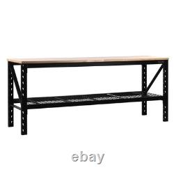 90 Heavy Duty Work Bench 228 94 61 CM Workstation Table With Lower Shelf