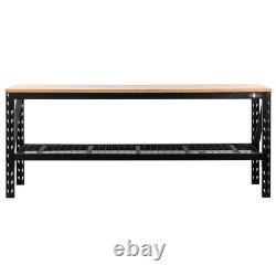 90 Heavy Duty Work Bench 228 94 61 CM Workstation Table With Lower Shelf