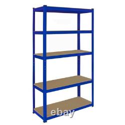 90cm Corner Garage Racking Shelving 2 Bays Metal Heavy Duty MDF Shelf Home