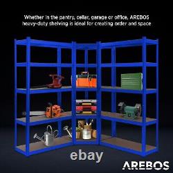 AREBOS Set of 3 Heavy Duty Corner Shelving Storage Shelving Boltless Shelving