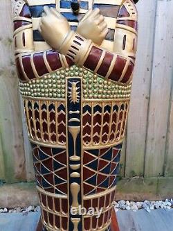 A Stunning Egyptian Sarcophagus Statues shelving units for storage Books, Cd, Ga