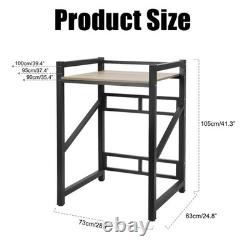 Adjustable Heavy Duty Iron Standing Storage, Washer Dryer Stacking Rack Stand