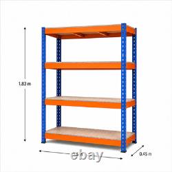 Anco Heavy Duty Rivet Racking Blue & Orange Great Condition