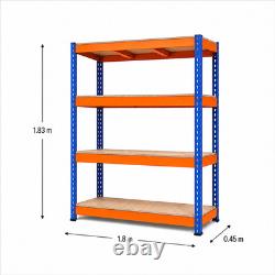 Anco Heavy Duty Rivet Racking Blue & Orange Great Condition