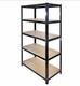 Black Shelf Heavy Duty Shelving Unit Boltless Storage Display Rack Garage Shed