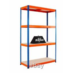BiGDUG 4 Tier Racking Heavy Duty Steel Shelving Unit 1320kg 244h cm Warehouse