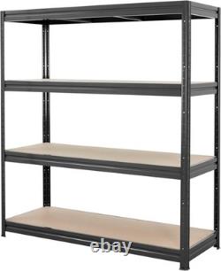BiGDUG Heavy Duty Garage Shelving Unit 1770H x 600Dmm 4 Tier With Wham Boxes