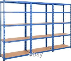BiGDUG Heavy Duty Garage Shelving Unit 3 Bay 179x90x45 cm 200kg UDL Per Shel