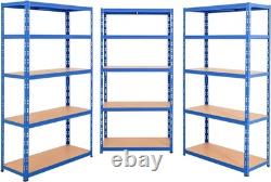 BiGDUG Heavy Duty Garage Shelving Unit 3 Bay 179x90x45 cm 200kg UDL Per Shel