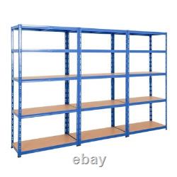 BiGDUG Heavy Duty Garage Shelving Unit 3 Bay 179x90x45 cm 200kg UDL Per Shelf