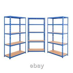 BiGDUG Heavy Duty Garage Shelving Unit 3 Bay 179x90x45 cm 200kg UDL Per Shelf