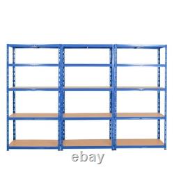 BiGDUG Heavy Duty Garage Shelving Unit 3 Bay 179x90x45 cm 200kg UDL Per Shelf