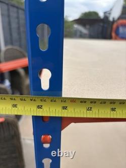 BiGDUG Heavy Duty Racking garage, home shop 5 Shelf Blue & Orange 198cm High