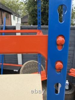 BiGDUG Heavy Duty Racking garage, home shop 5 Shelf Blue & Orange 198cm High
