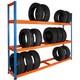 Bigdug Heavy Duty Tyre Racking 200kg Udl 1980h X 455d Mm Width Options