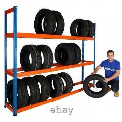 BiGDUG Heavy Duty Tyre Racking Garage Shelving Wheel Storage 3 Tier 1980h mm