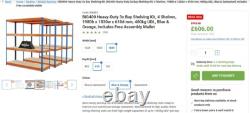 BiGDUG Warehouse Shelving Racking Set of 6 Bays with 3 Shelves each USED
