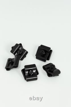 Black Corner Gridwall Mesh Display Unit Heavy Duty Shelf Retail