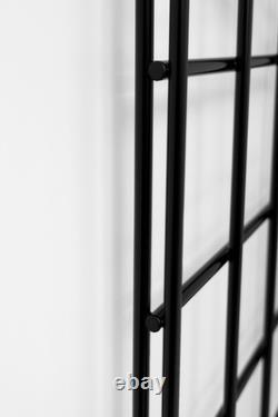 Black Corner Gridwall Mesh Display Unit Heavy Duty Shelf Retail