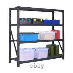 Black Heavy Duty Industrial Racking With Metal Shelves 1830mm H x 1500mm W x 600